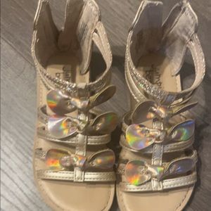 Jumping beans rose gold sandals